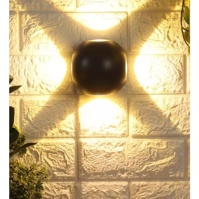 ELIANTE Wall Lights Grey AC Power Flush Mount Metal Without Bulb