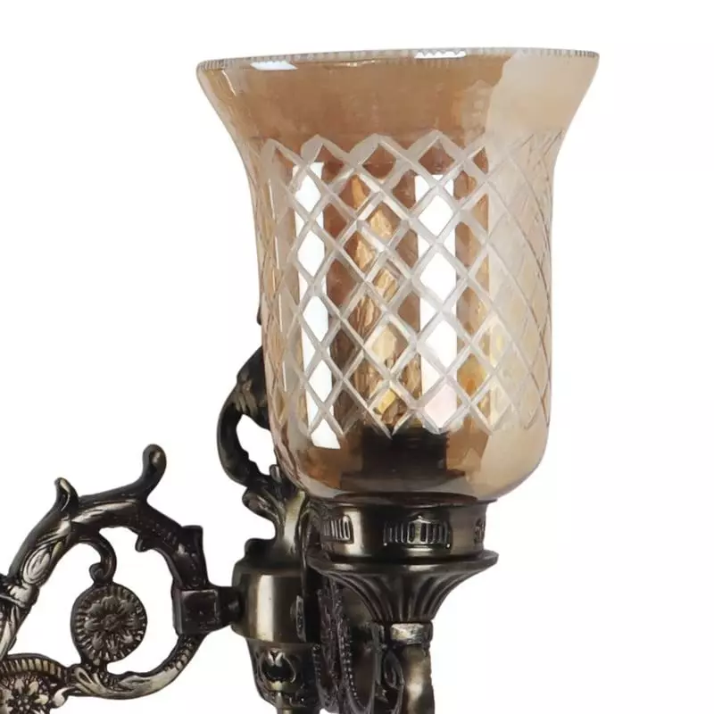 ELIANTE Wall Light Antique Brass Metal Portable AC Indoor Flush Mount