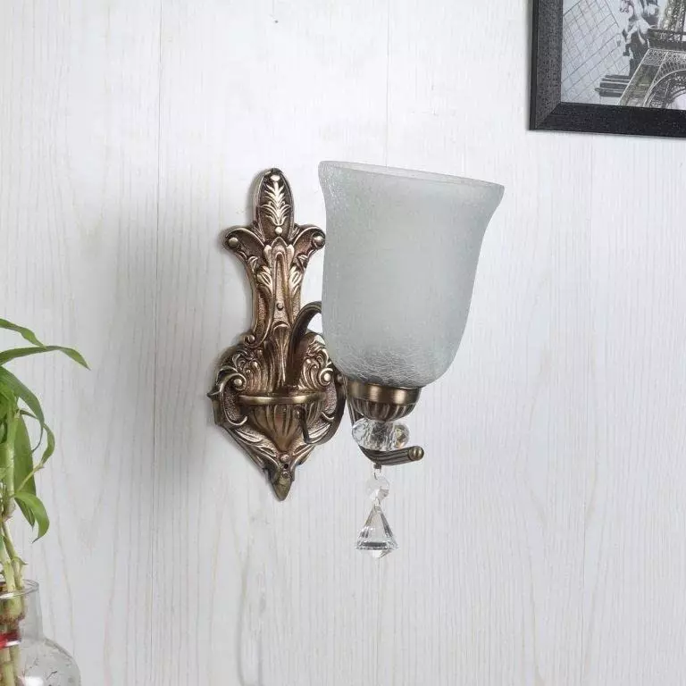 ELIANTE Wall Light Iron Antique Brass Flush Mount Without Bulb, M-7001-1W