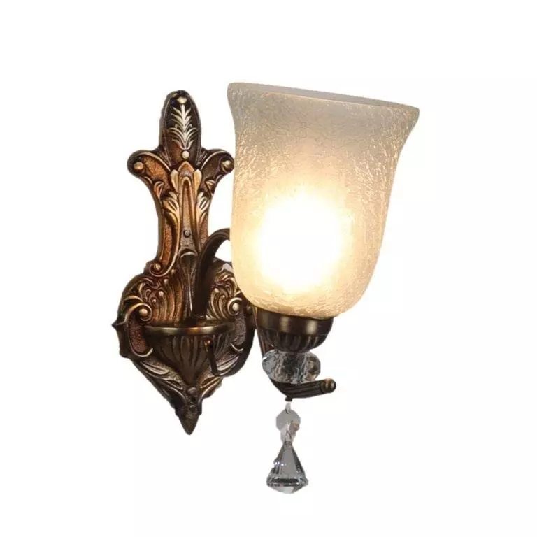ELIANTE Wall Light Iron Antique Brass Flush Mount Without Bulb, M-7001-1W