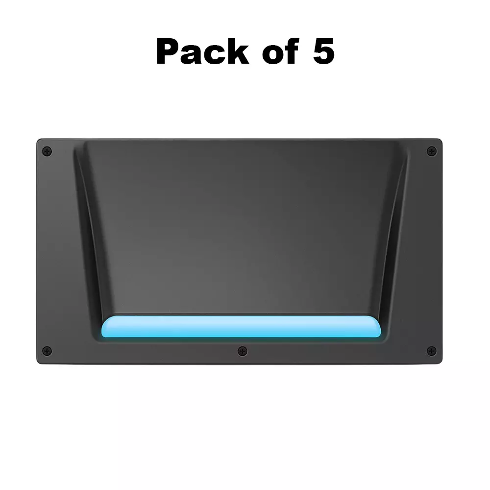 K9 Ambient Down Light Blue Blue Light Color & Black Body Color for 3 /4 M Metal Box, 9560B (Pack of 5)