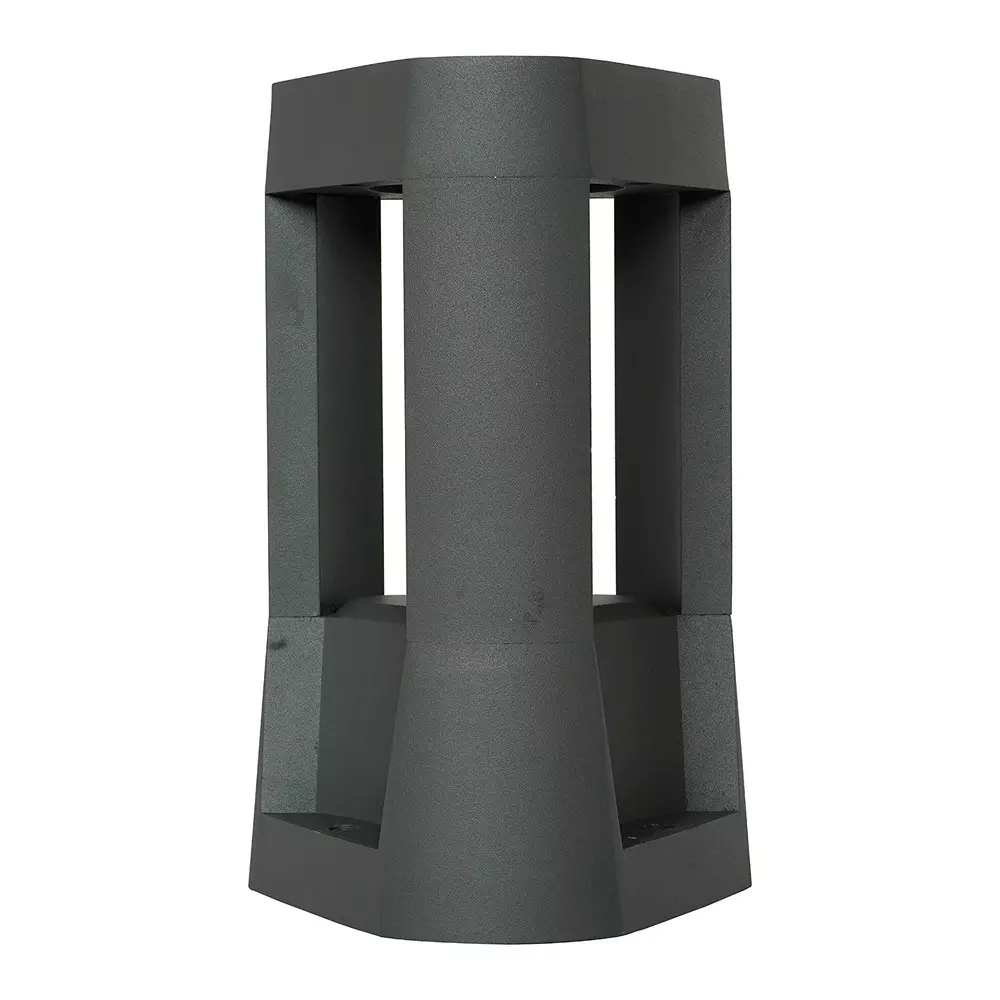 Fos Lighting Gate Light Energy-Efficient Triangular LED Gate Light - Cast Aluminum, Grey, Warm White 10W