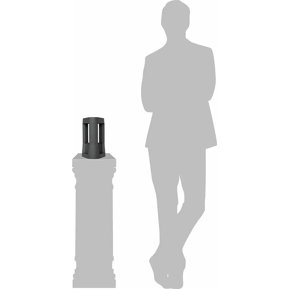 fos-lighting-gate-light-energy-efficient-triangular-led-gate-light--cast-aluminum-grey-warm-white-10w