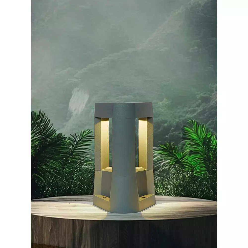 fos-lighting-gate-light-energy-efficient-triangular-led-gate-light--cast-aluminum-grey-warm-white-10w