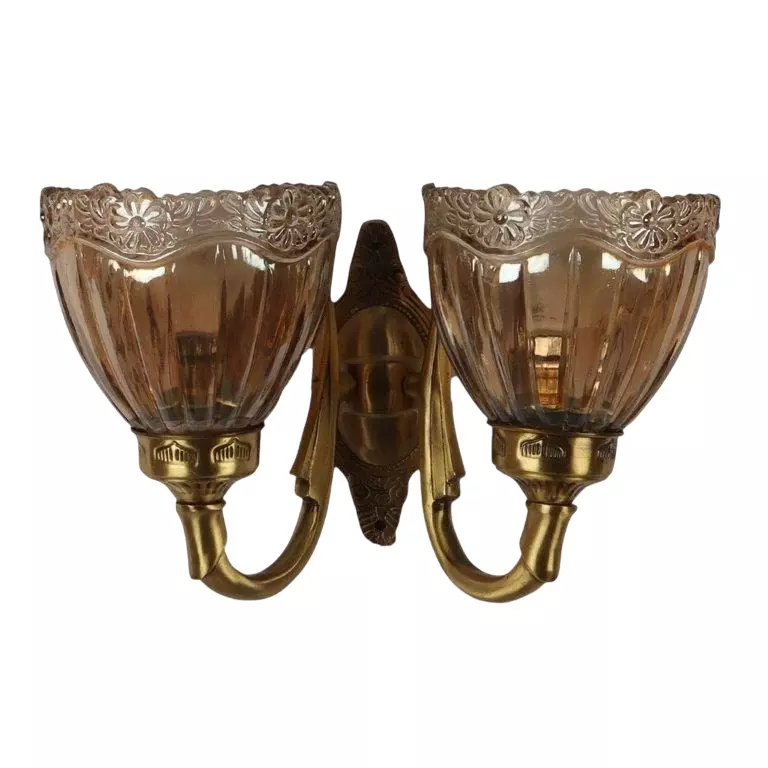 ELIANTE Wall Light Antique Brass Portable AC Indoor With Flush Mount