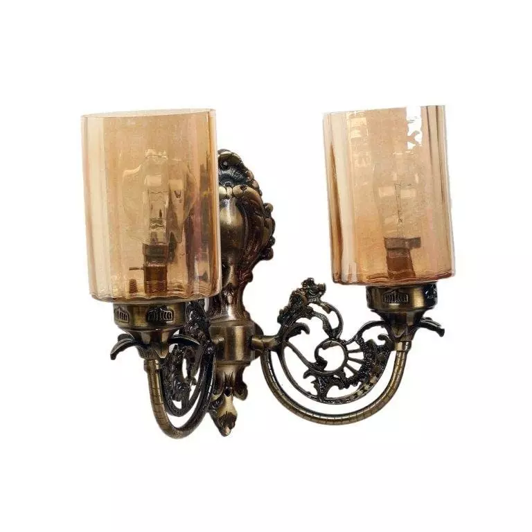 ELIANTE Gleaming Wall Light Antique Brass Flush Mount Without Bulb, W-1123-2W
