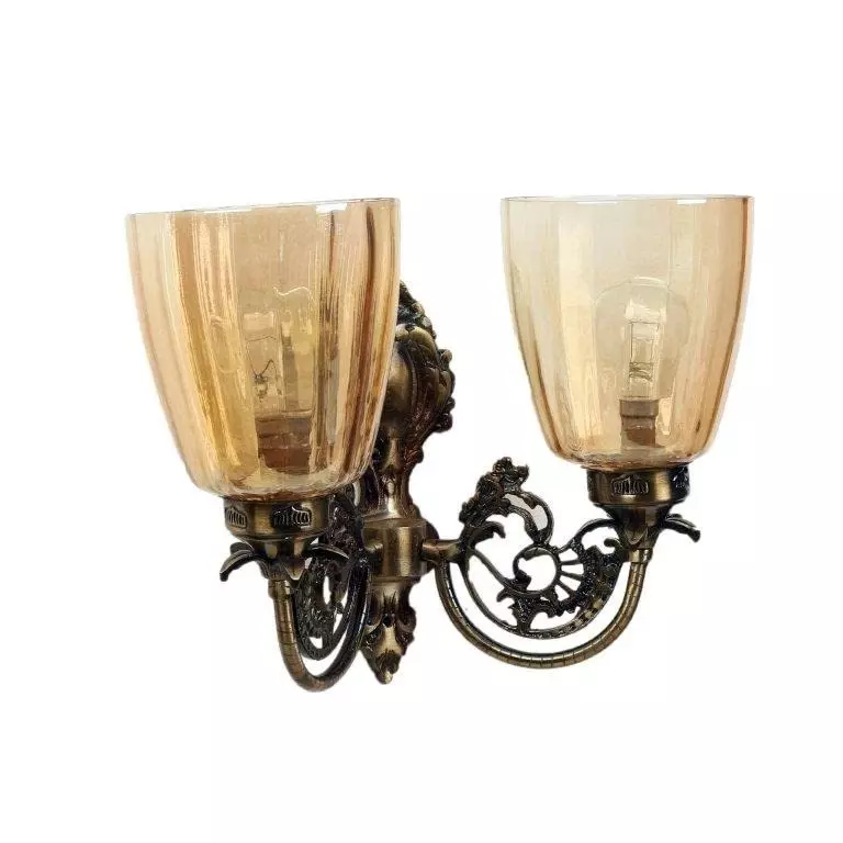 ELIANTE Flashing Wall Light Antique Brass Flush Mount Without Bulb, W-1122-2W