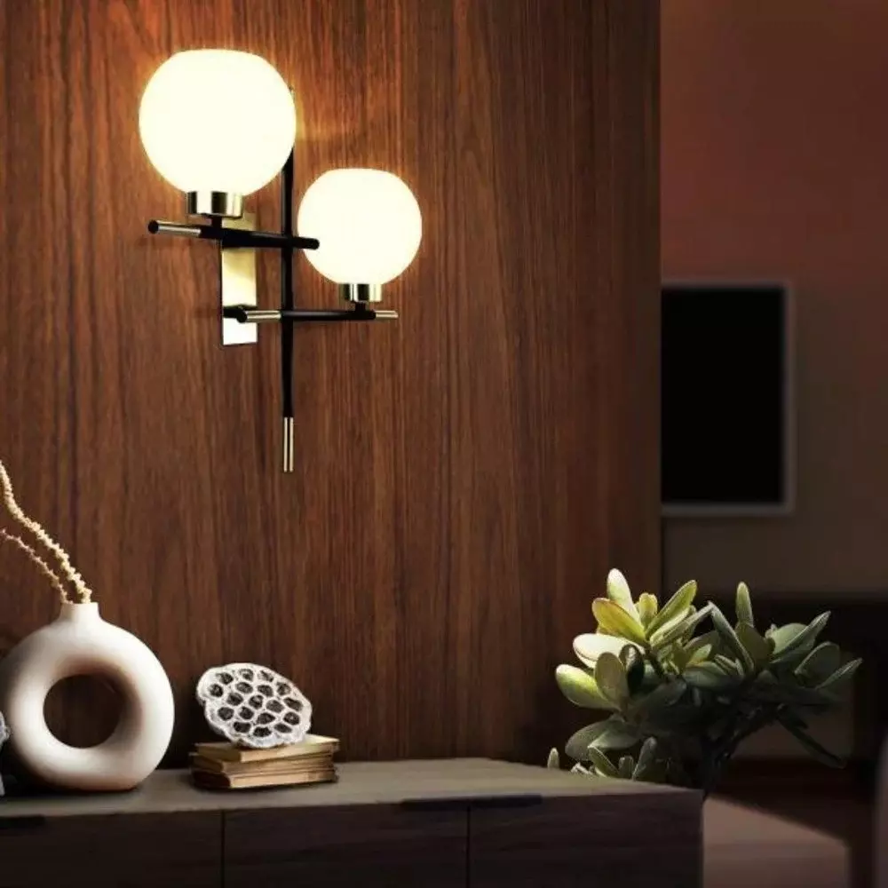 Wipro Wall Light Matte Nickle 2H Body Color & White Light Color, BW03002