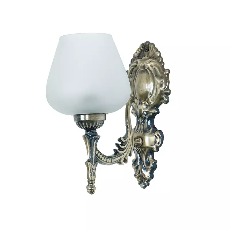 Fos Lighting Wall Light 40 W Mild Steel Brass Antique, Corn-MS-BRSA-Panmool-WL1
