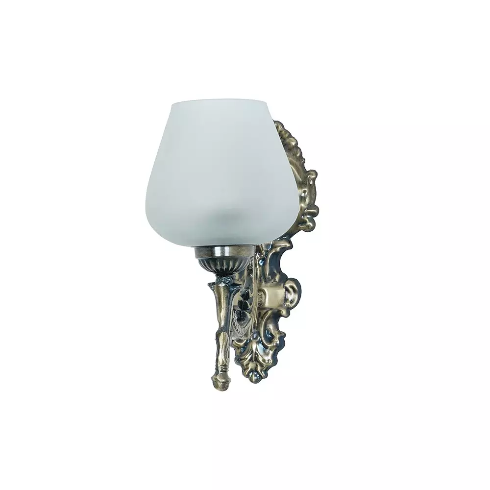 Fos Lighting Wall Light 40 W Mild Steel Brass Antique, Corn-MS-BRSA-Panmool-WL1