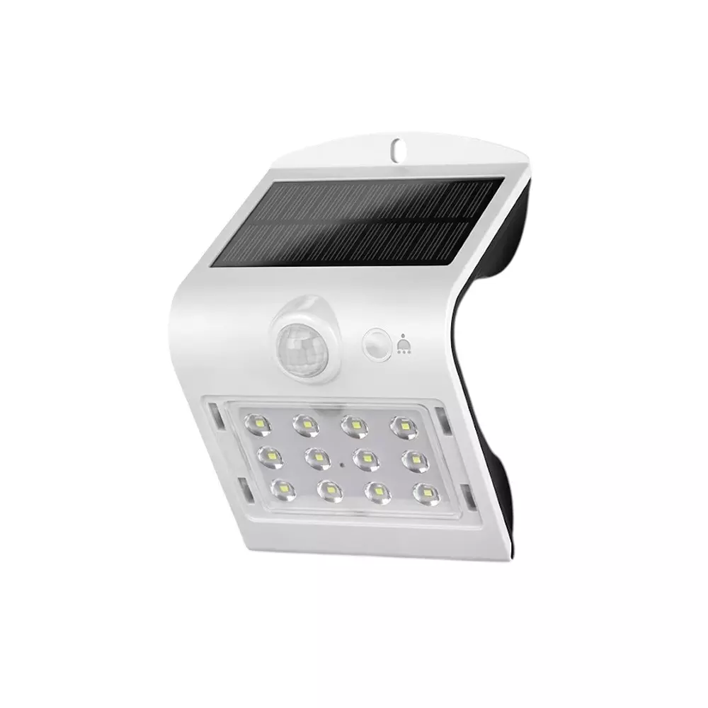 Havells 0.7 W LED Solarzen Wall Light Solar Sunlit Glow Series With PIR Motion Sensor and IP65 Rating, LHEOAWP6U46K0X7