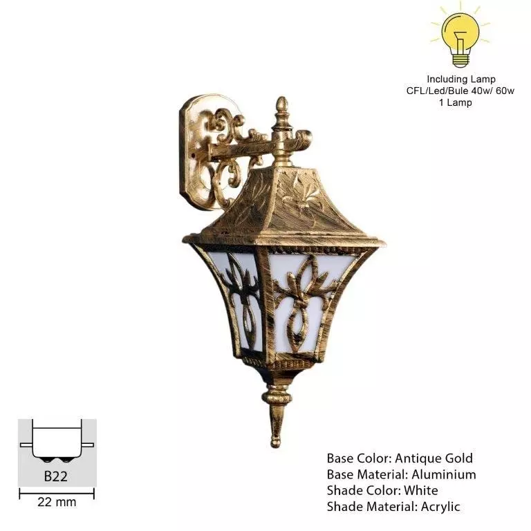 ELIANTE Gate Light Antique Gold Flush Mount