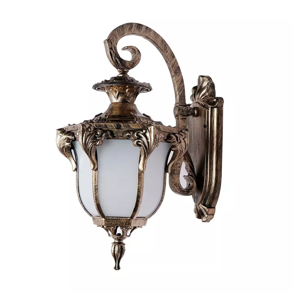 Fos Lighting Victorian Outdoor Wall Sconce Light Gold Antique Finish 40 W
