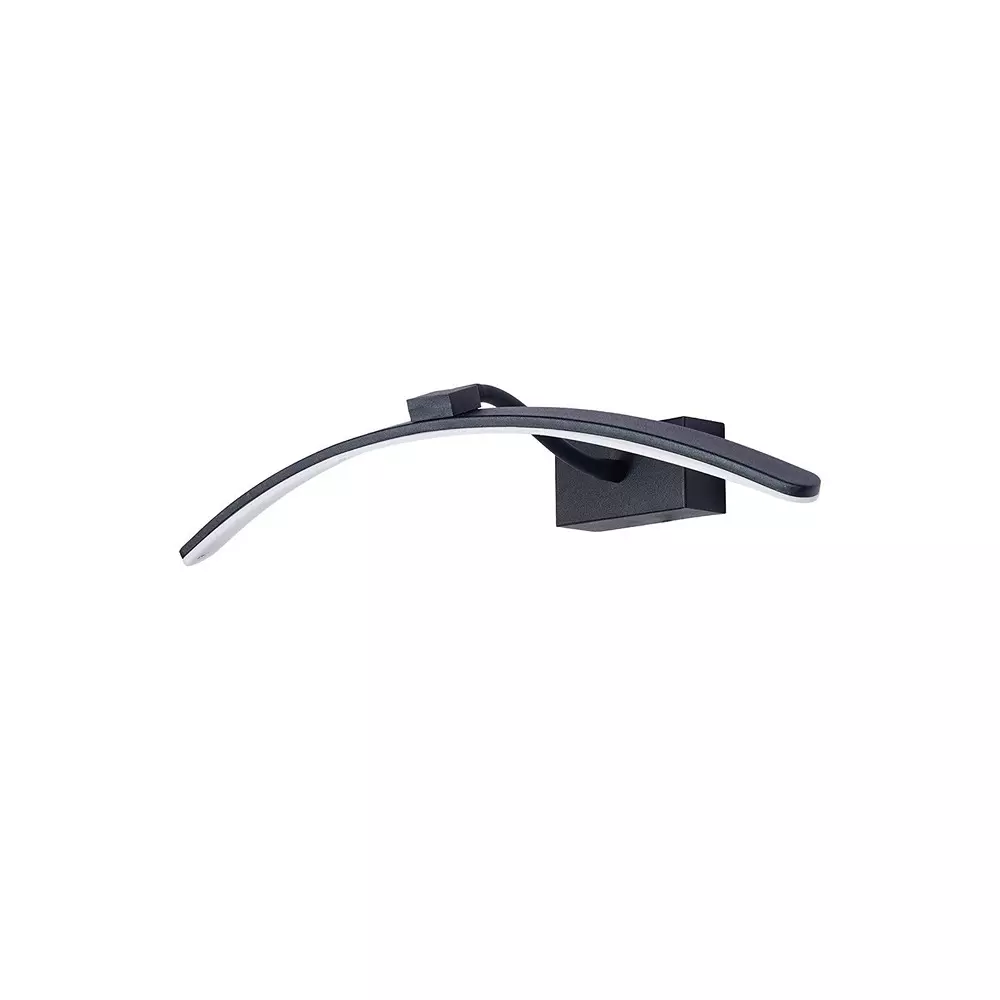 Fos Lighting Modern Tunable LED Picture Light with 3 Colors Curved Shape Black Finish 18 W