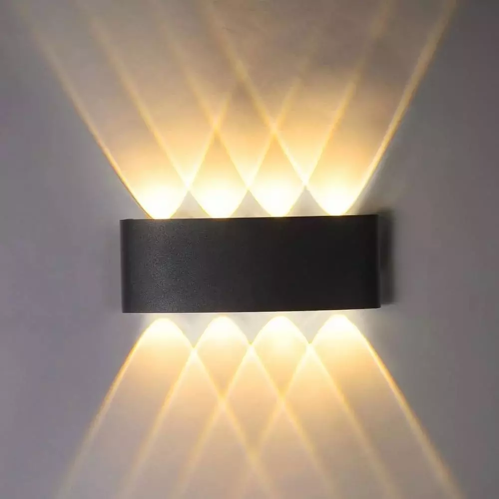 ATHARV BRIGHT LED Wall Light 10 W Warm White 8 Way