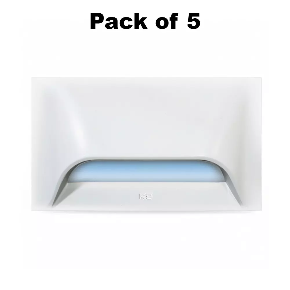 K9 Ambient Down Light White White Light Color & White Body Color for 3 /4 M Metal Box, 9560W (Pack of 5)