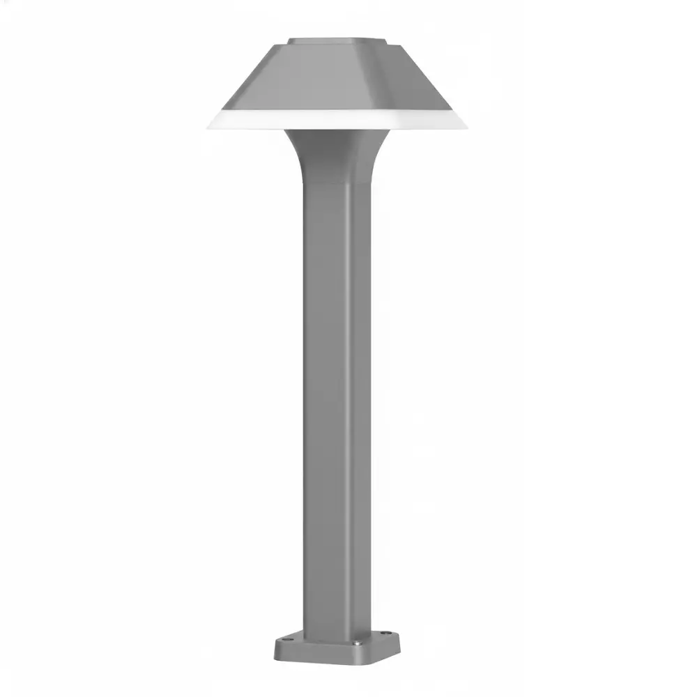 ALT Bollard Outdoor Wall Light Dark Grey Body Color 12 W Warm White Light Color, ALT0575BL
