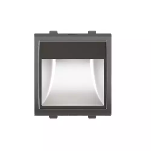 Goldmedal Nixon Step Marker Light High Efficiency 240 V 2 Module Titanium Grey Plastic for Commecial and Industrial Use, 102505
