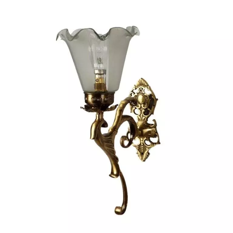 ELIANTE Wall Light Antique Brass Portable AC Indoor Flush Mount For Living Room, Home Office, Dining Room