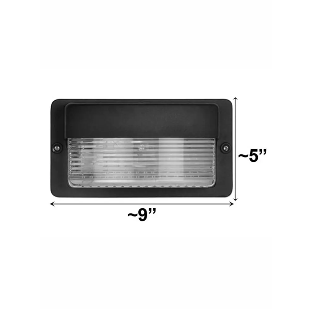 Fos Lighting Bulkhead Light 10 W Cast Aluminium Black, NewMaxi-Black-BH1