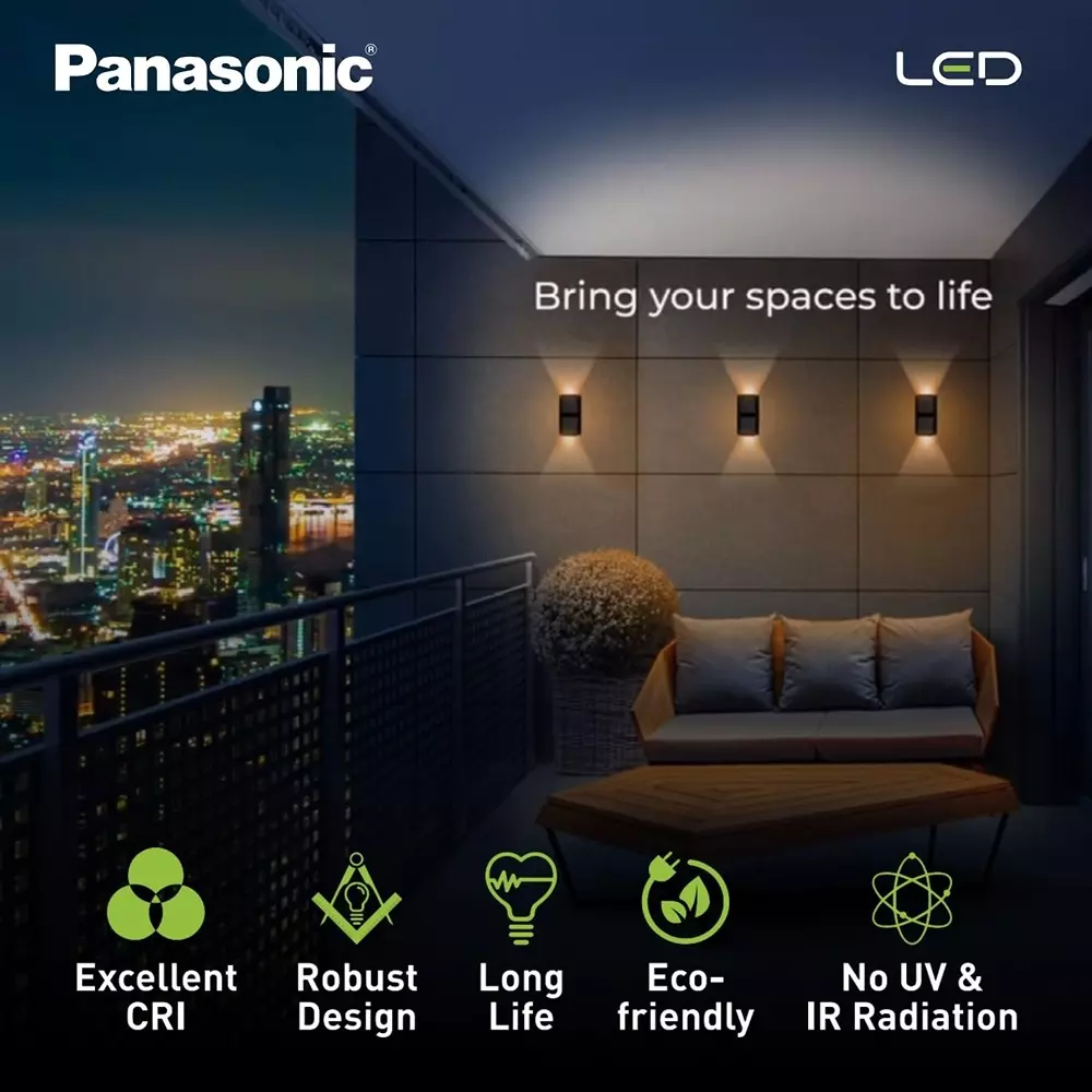 Panasonic LED Up Downlight 2 Way 12 W Warm White, PUDM01123