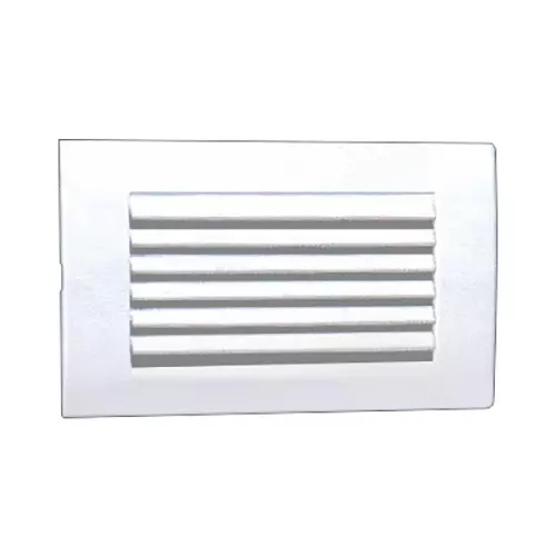 Anchor Rider Down Light Front Grill With Flush Metal Box 4 Module White PVC Plastic for Industrial and Home Use, 47296