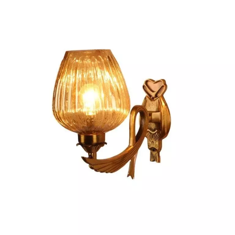 ELIANTE Wall Light Antique Brass Portable AC Indoor Flush Mount ‎Push Button Switch