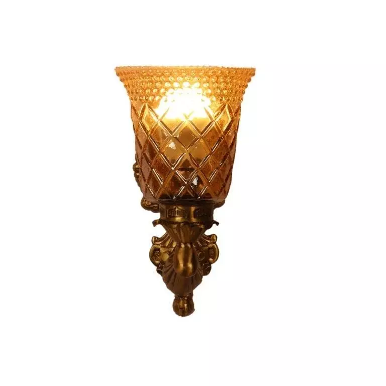 ELIANTE Wall Light Antique Brass Portable AC Power Indoor Flush Mount