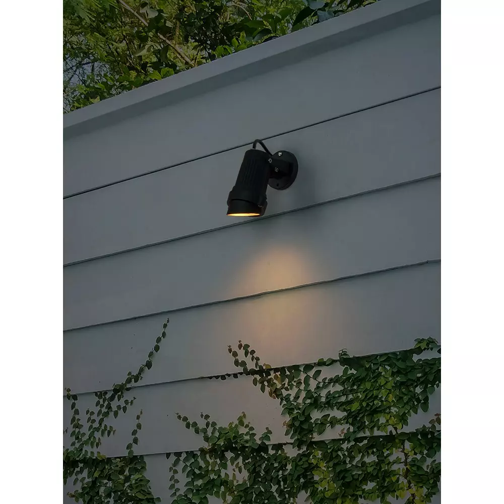 Fos Lighting Wall Spotlight Lamp 5 W Aluminium Grey, AM4095Cap-GU10-Spot-OW1