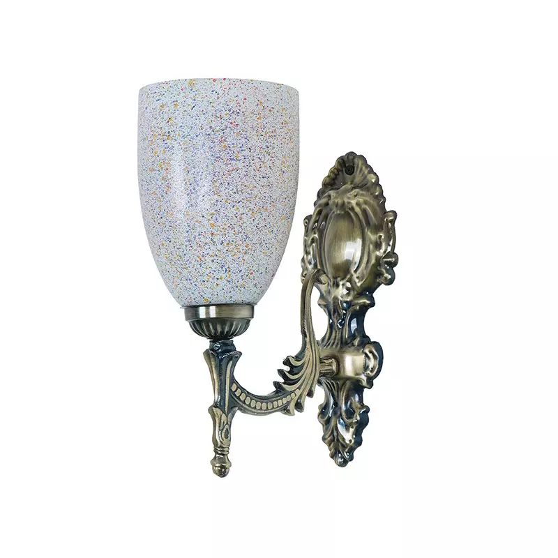Fos Lighting Wall Light 40 W Mild Steel Brass Antique, Corn-MS-BRSA-Holi-WL1
