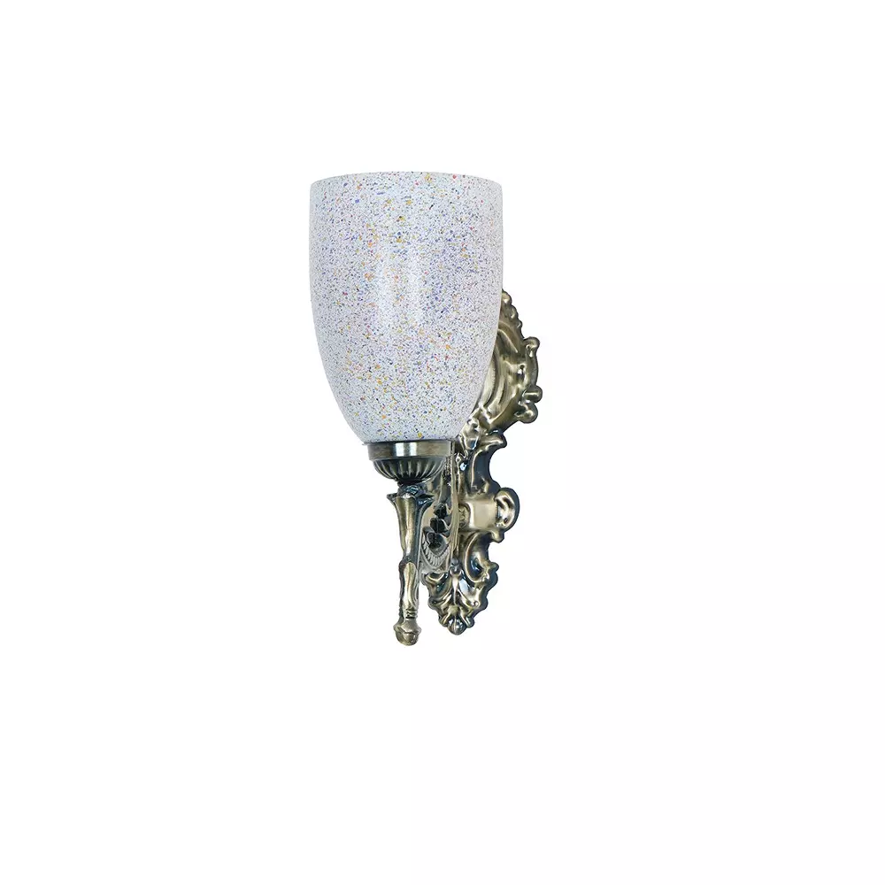 Fos Lighting Wall Light 40 W Mild Steel Brass Antique, Corn-MS-BRSA-Holi-WL1