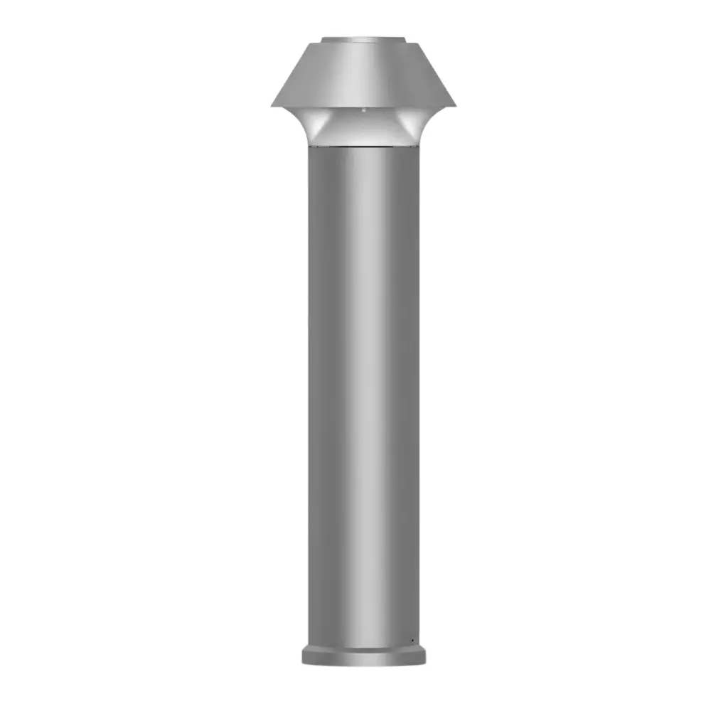 ALT Bollard Outdoor Wall Light Dark Grey Body Color 12 W Warm White Light Color, ALTO577BL60