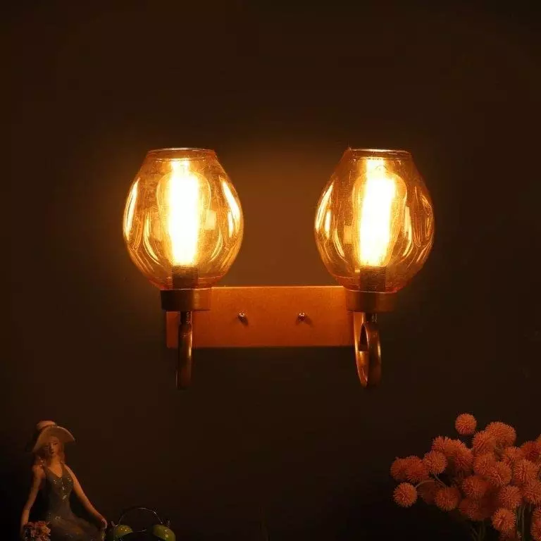 ELIANTE Wall Lights Antique Gold AC Power Flush Mount Iron Without Bulb