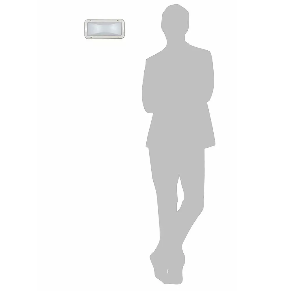 Fos Lighting LED Bulkhead Light Warm White 18 W