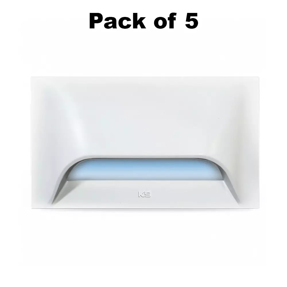 K9 Ambient Down Light White Warm White Light Color & White Body Color for 3 /4 M Metal Box, 9560WW (Pack of 5)