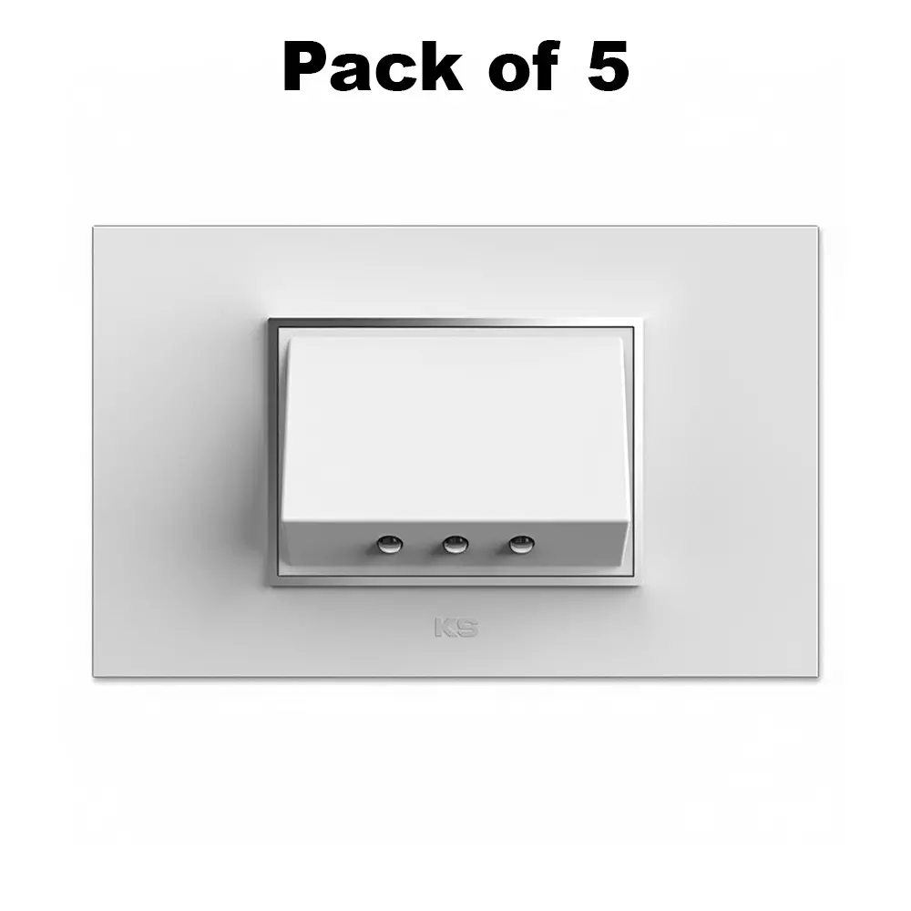 K9 Spark 3 Led Down Light White White Light Color & White Body Color for 3 /4 M Metal Box, 9561W (Pack of 5)