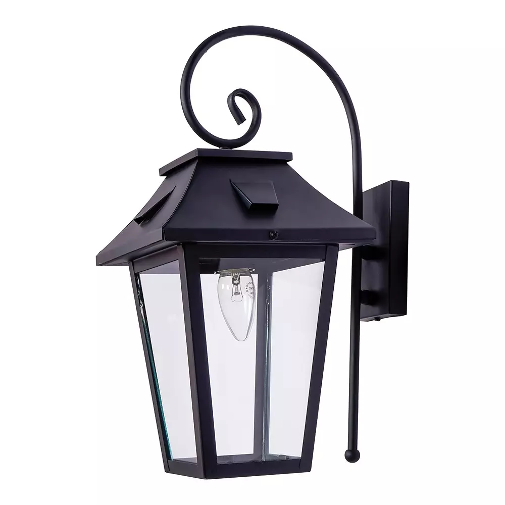 fos-lighting-outdoor-wall-colonial-black-outdoor-wall-lantern-with-tapered-hut-design
