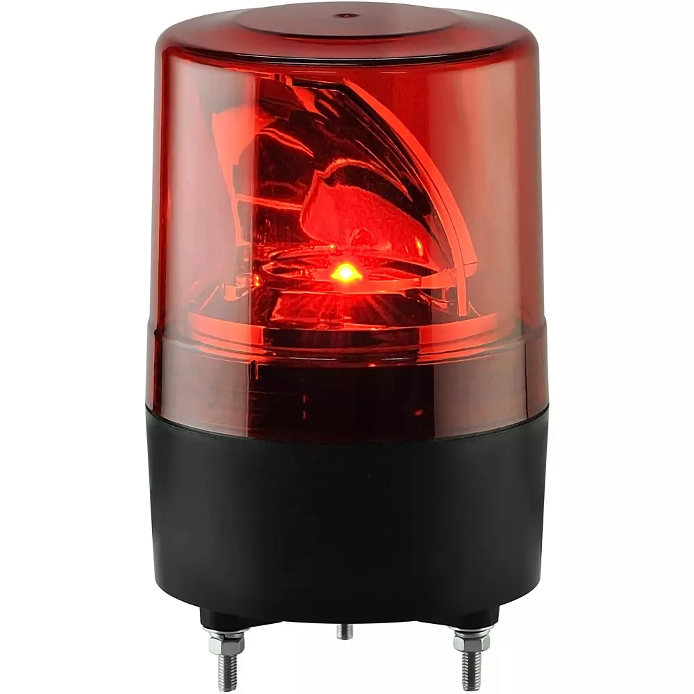 Nikkei Rotating Light 5.7 W Power AC 100 V Voltage Red, VS10R-100NPR
