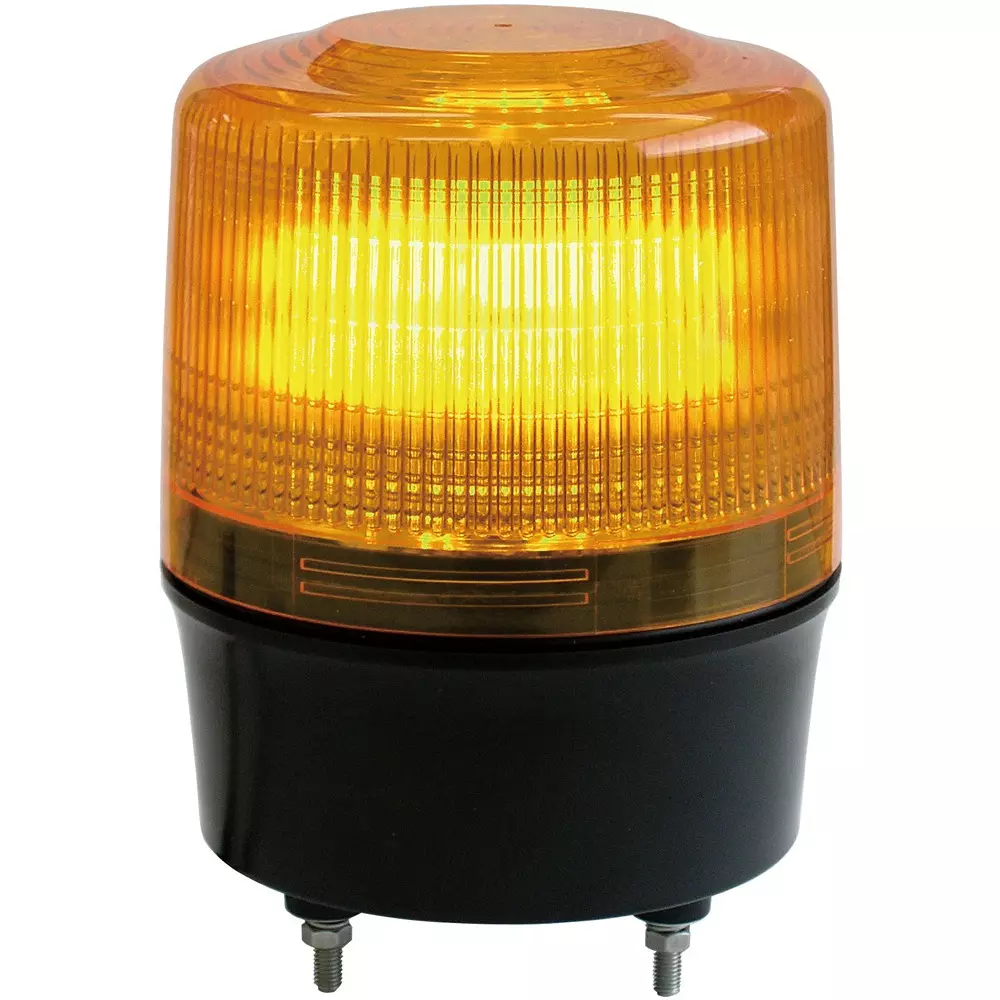 Nikkei Vehicle Warning Light AC 100 V Voltage IP23 Protection Yellow, KL12R-100TJY