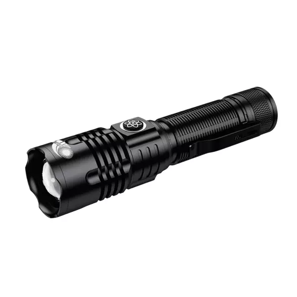 GENERIC Zoom LED Flash Light 300 m Light Distance 500 Lumen 10 W Black, SG-LZ-003
