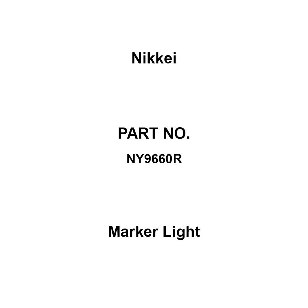 Nikkei Marker Light 15.1 W Power DC12 to 24 V Voltage Red, NY9660R