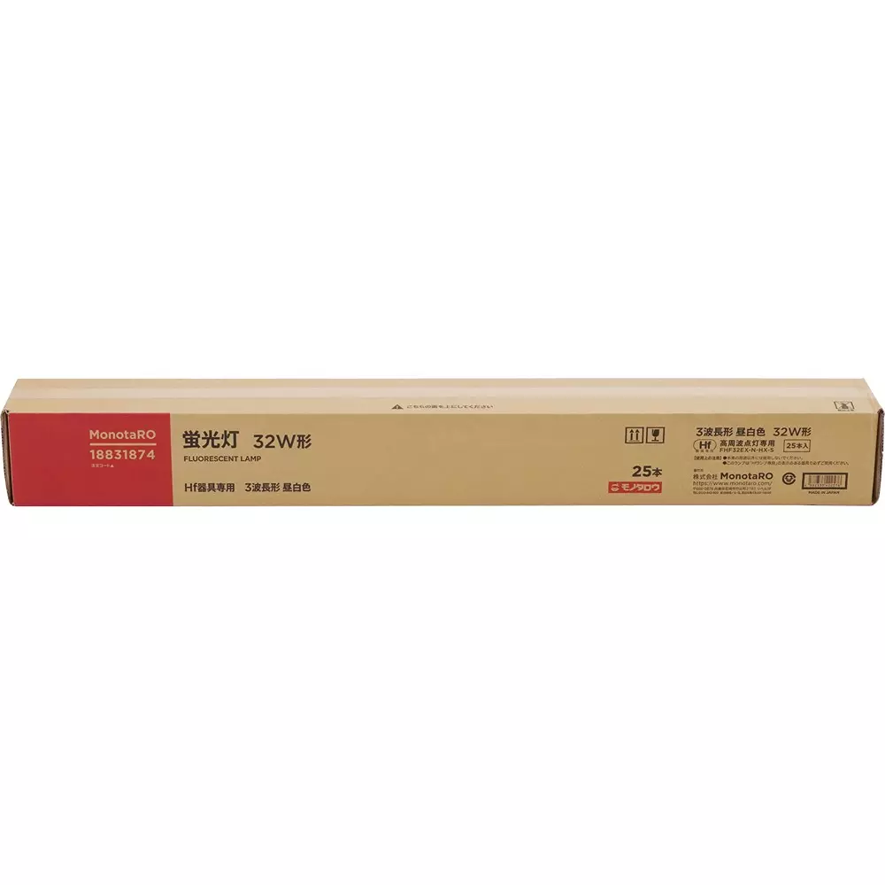 monotaro-linear-fluorescent-lamp-hf-type-total-luminous-flux-3450-high-output-4950-lm-rated-output-32-high-output-45-w-fhf32ex-n-hx-s-pack-of-25-pcs