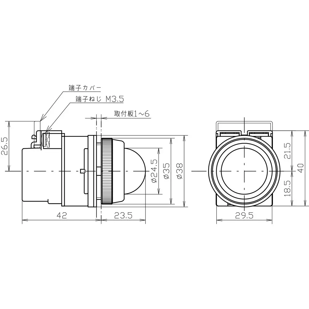 monotaro-led-pilot-light-round-shape-metal-ring-200-220-v-m30ilt200rle