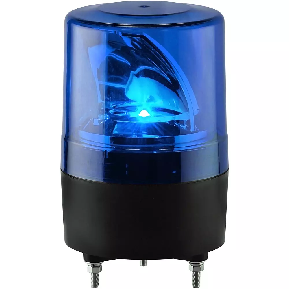 Nikkei Rotating Light 5.7 W Power AC 100 V Voltage Blue, VS10R-100NPB