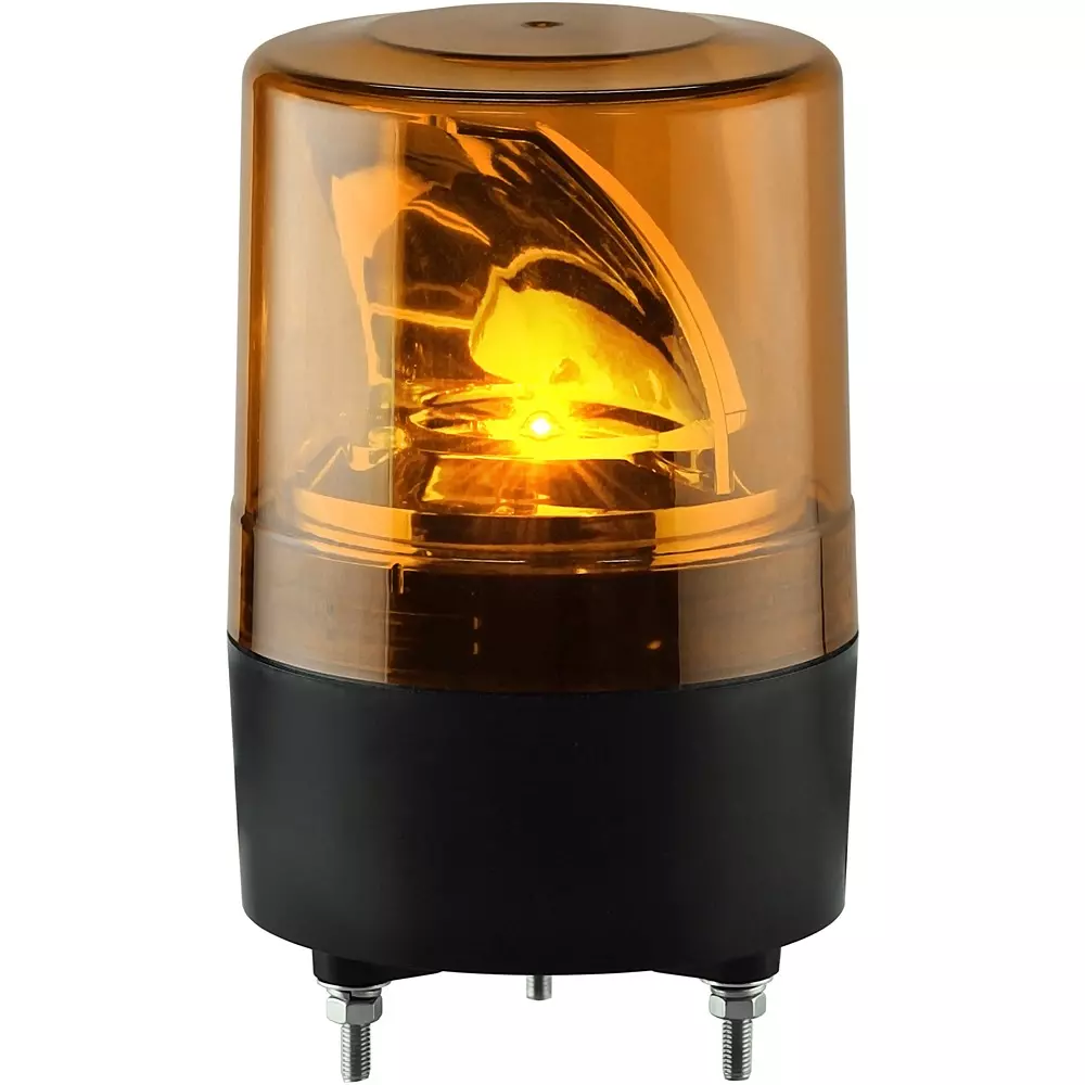 Nikkei Rotating Light 5.7 W Power AC 100 V Voltage Yellow, VS10R-100NPY