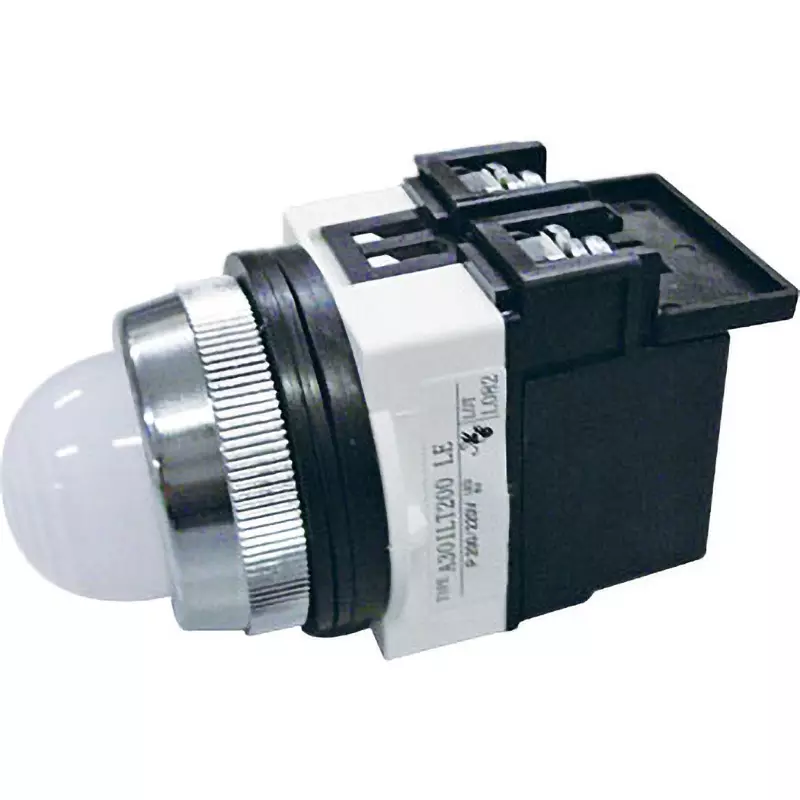 MonotaRO LED Pilot Light Round shape (metal ring) 200-220 V, M30ILT200WLE