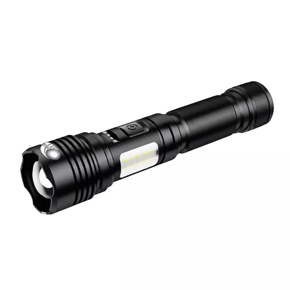 GENERIC Zoom LED Flash Light 500 m Light Distance 1000 Lumen 10 W Black, SG-LN-002