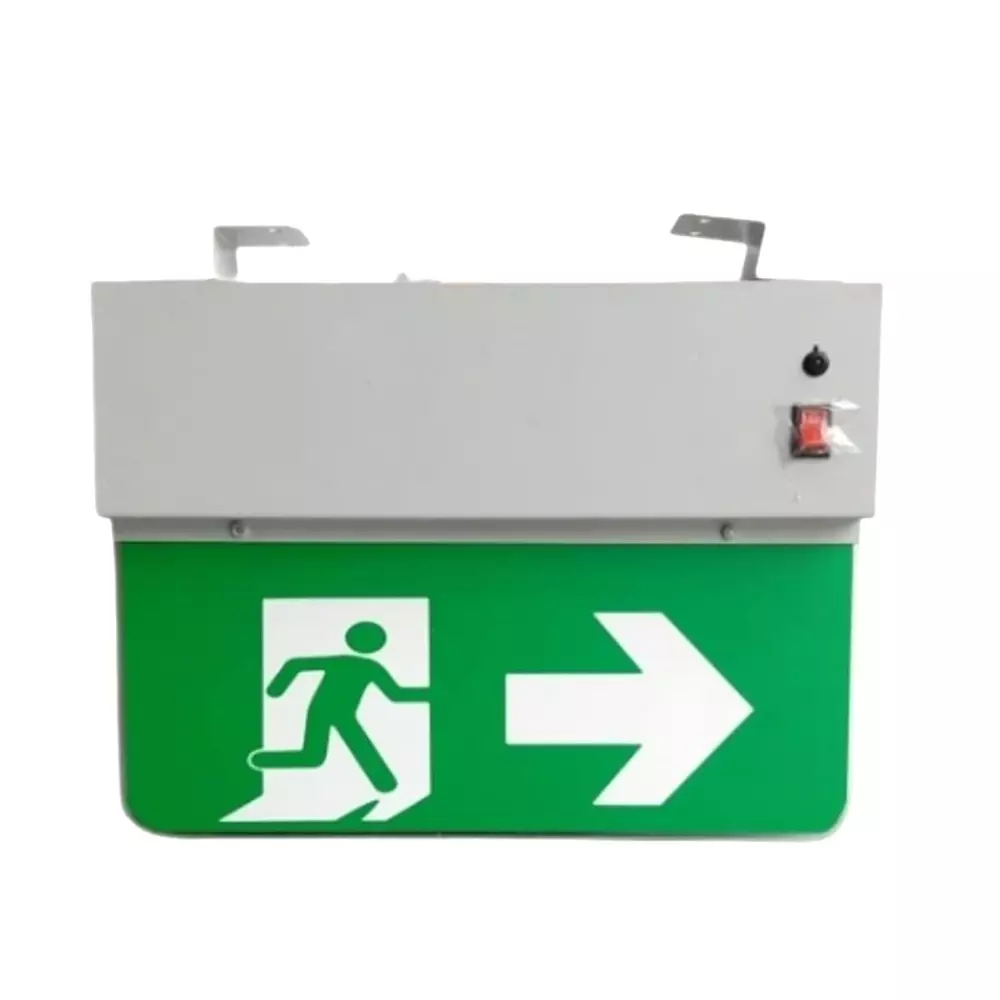 KARTIK LED Exit Signage With Laser Lighting and Battery Backup Green & White, KES-DS