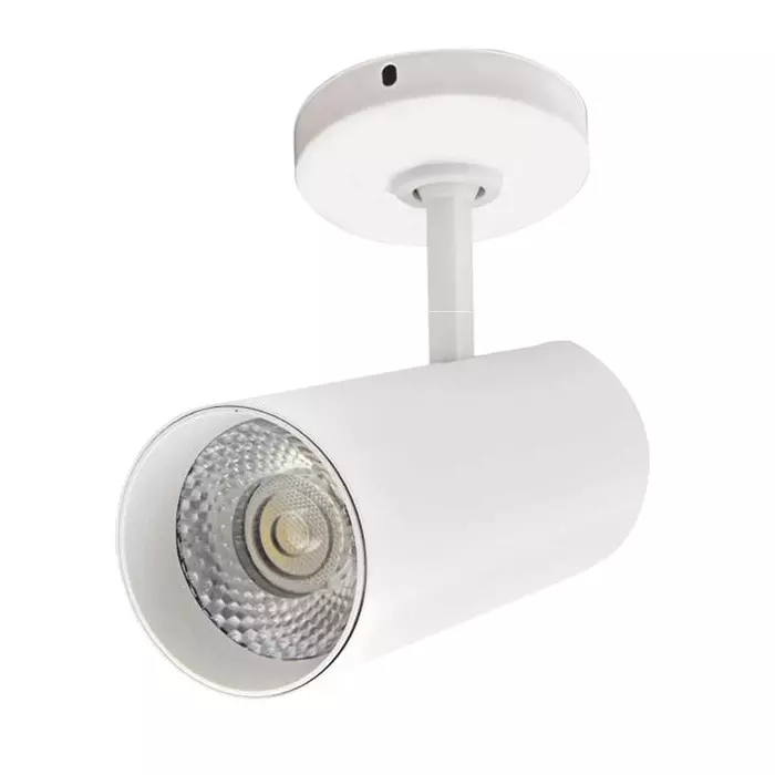 Lumistar COMPASS LED Track Light 30 W 38° Beam Angle 75x75x180 mm Matt White Finish with Lens Surface, LM-302-30W