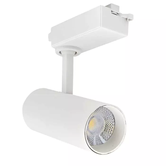 Lumistar COMPASS LED Track Light 30 W 38° Beam Angle 75x75x180 mm Matt White Finish with Lens, LM-301-30W